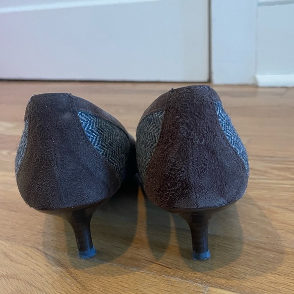 Boden herringbone and sieve kitten heel pumps - Picture 5 of 7